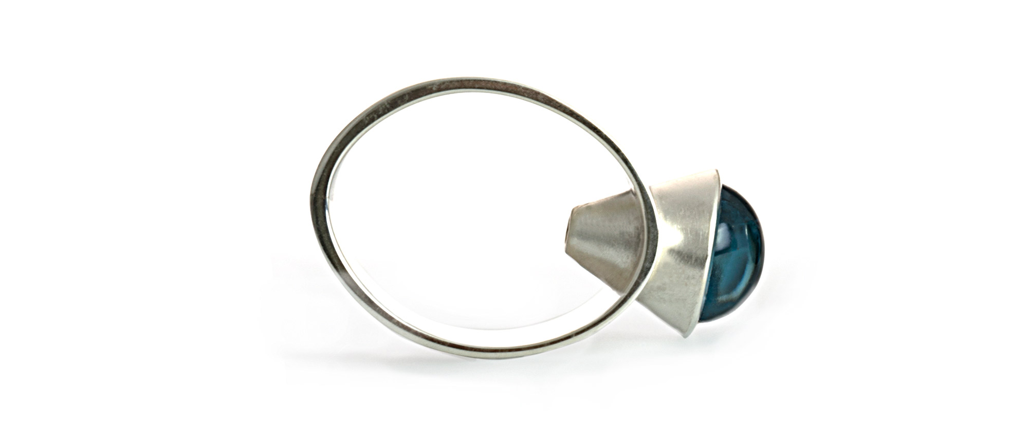 Tanja Zessel Schmuckdesign ELLI ring 925 Silber  Topas