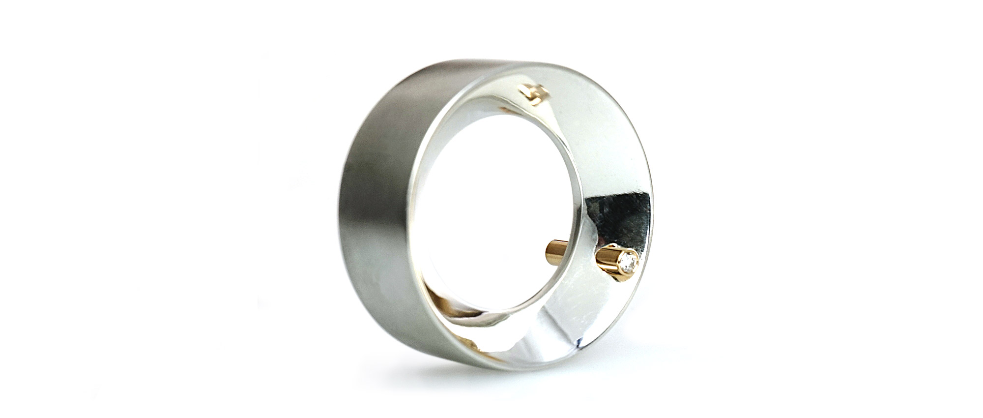 Tanja Zessel Schmuckdesign TRIA ring 925 Silber  Brillanten